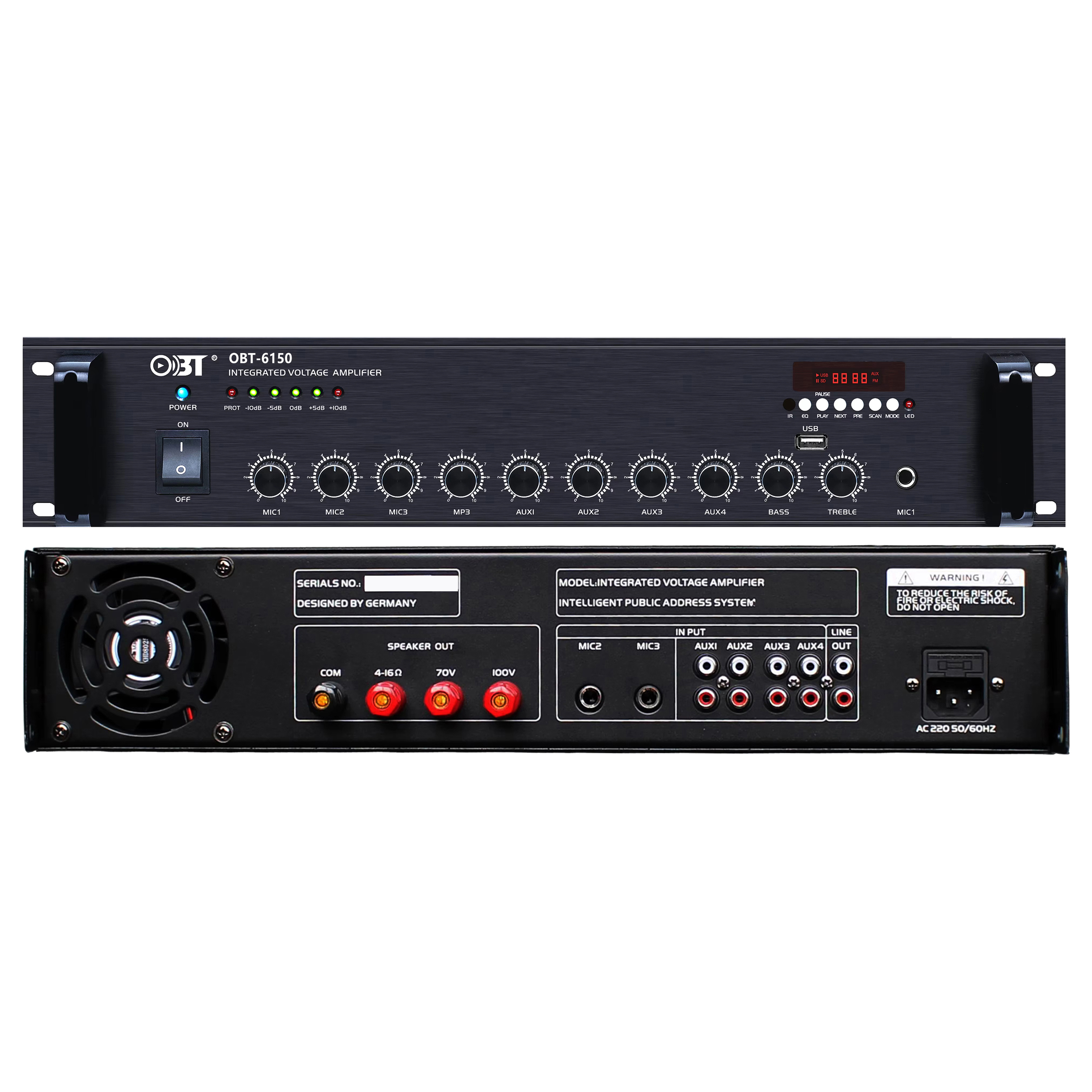 合并定壓功放機(jī) OBT-6150