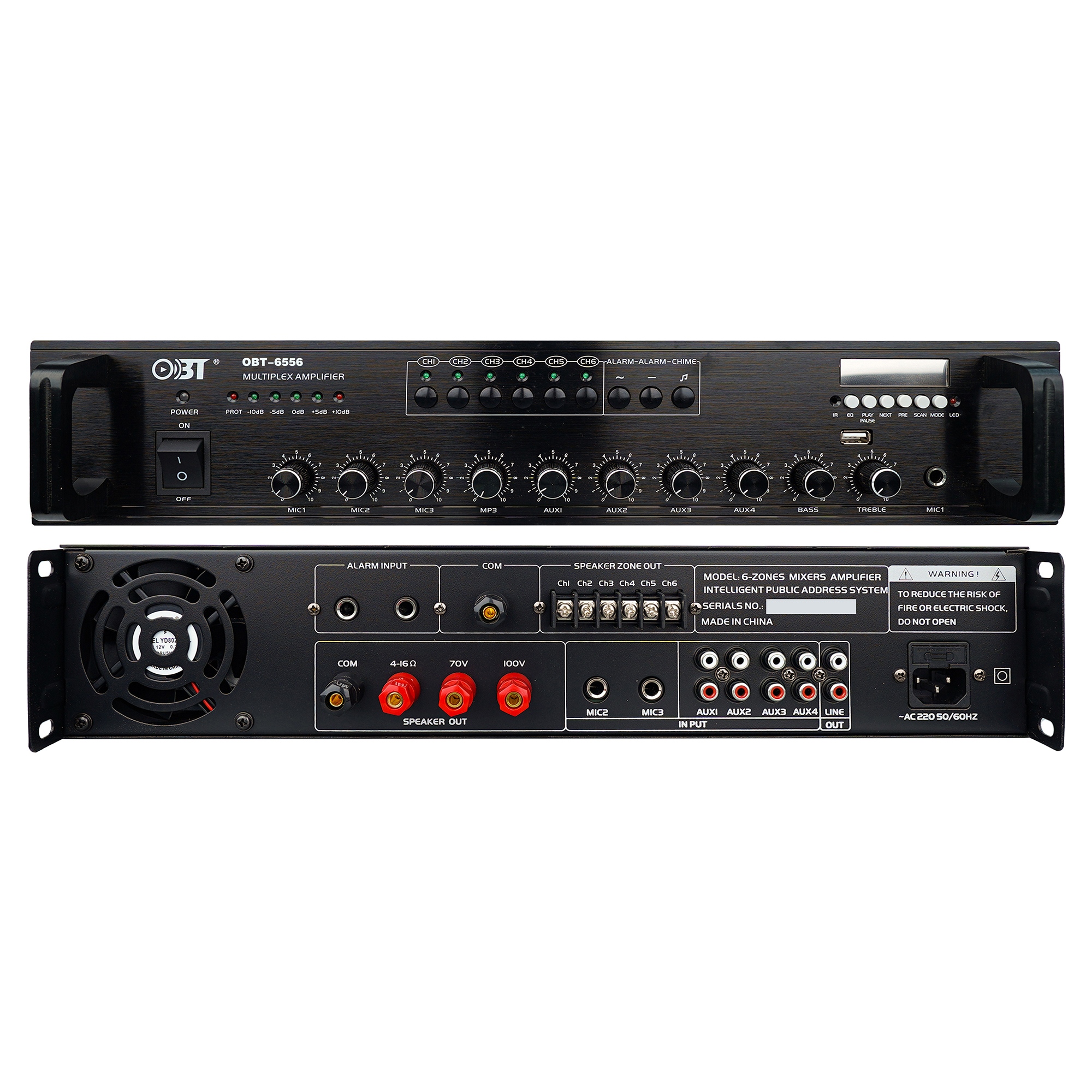 六分區定壓功放機 OBT-6556